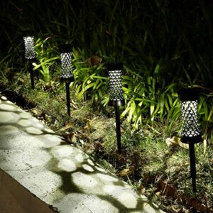 YoungPower Solar Pathway Lights, Outdoor Upgraded Bright Solar Lights Waterproof Auto On/Off Garden Lights Sun Powered Landscape Lighting for Garden, Yard Patio Walkway 1 Pack, White