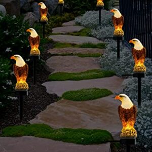 CHUANGFENG Eagle Figurine Garden Solar Stake Light Solar Eagle Lights Outdoor Decorative Bright Light Eagle Statue for Garden, Lawn,Patio,Yard Decoration