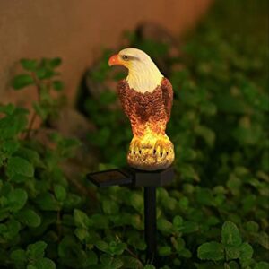 CHUANGFENG Eagle Figurine Garden Solar Stake Light Solar Eagle Lights Outdoor Decorative Bright Light Eagle Statue for Garden, Lawn,Patio,Yard Decoration