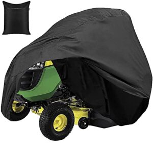 skyour lawn mower cover waterproof garden ride-on tractor cover outdoor storage dust snow rip-resistant riding lawn mower protector covers (m: 69x43x43in)