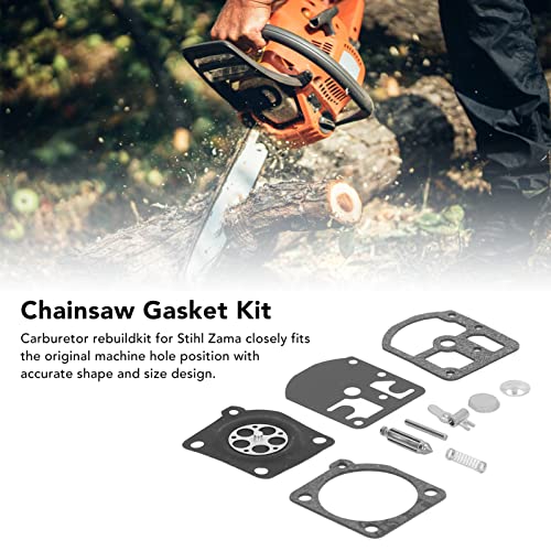 BOTEGRA Chainsaw Gasket, Stable Carburetor Rebuild Kit High Accuracy with Storage Box for Garden Tools