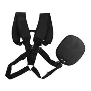 yosoo adjustable trimmer shoulder strap double shoulder harness strap garden brush cutter lawn mower nylon belt black