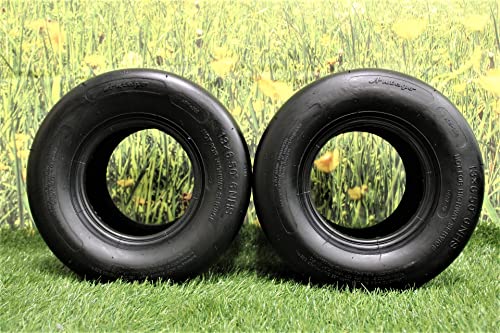 Set of Two 13X6.50-6 4 Ply Turf Tires for Lawn & Garden Mower 13X6.5-6