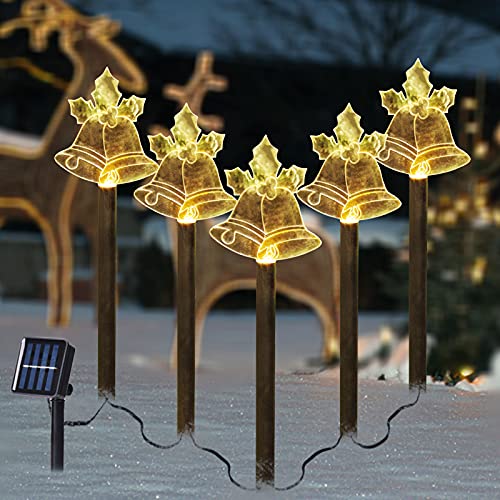 Bstge Christmas Decorations,Solar Christmas Stake Lights,Outdoor Christmas Lights for Lawn Patio Garden Yard Decoration