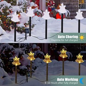 Bstge Christmas Decorations,Solar Christmas Stake Lights,Outdoor Christmas Lights for Lawn Patio Garden Yard Decoration