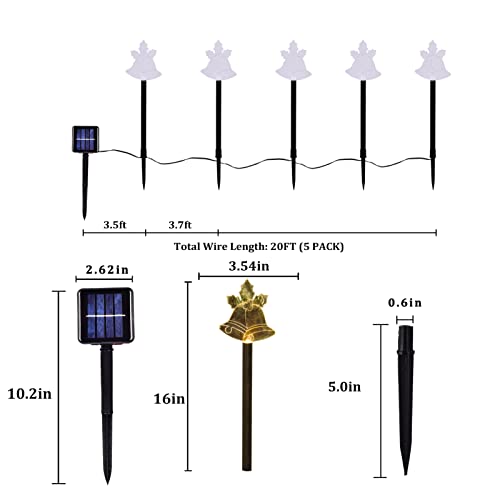 Bstge Christmas Decorations,Solar Christmas Stake Lights,Outdoor Christmas Lights for Lawn Patio Garden Yard Decoration