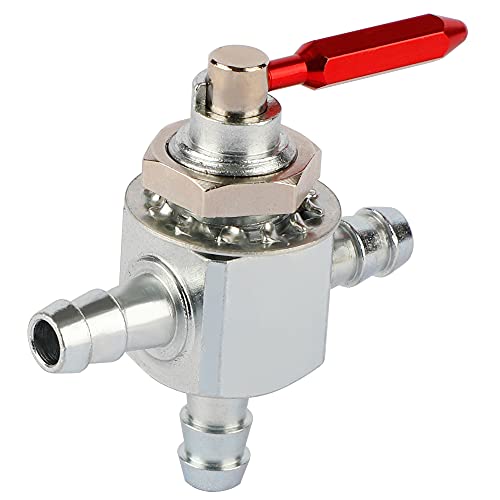 HUSWELL Two-Way 1/4" Fuel Shut Off Valve for Exmark Hustler 1-633347 745059 Scag 482212 with Fuel Line