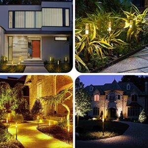 ALOVECO 3 Pack Extension Bubble LED Path Garden Lights Without Transformer for Yard, Pathway, Walkway (Warm White)