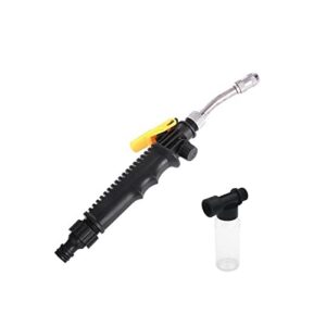 2 in 1 pressure washer metal water hose nozzle for watering plants & lawns, washing cars & pets pressure washer accessories jet nozzle pressure washer wand hand sprayer