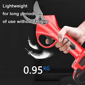 Electric Pruning Shears, Cordless Pruner With 21V Rechargeable Battery & Replacement Blade Set Power Pruner for Garden Fruit Tree 40mm (1.6inch) Cutting Diameter ( Size : 3 X 2AH 21V Lithium Battery )