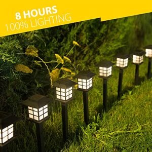 Zone Tech Outdoor Solar Powered Light – LED 12 Pack Bright Premium Quality Rain-Proof Walkway Path Patio Yard Lawn Garden LED Lamp (12 Pieces)