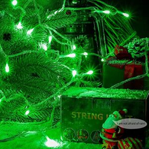 oopswow 100 LED 33FT Fairy String Lights,Christmas Lights with 8 Lighting Modes,Mini String Lights Plug in for Indoor Outdoor Christmas Tree Garden Wedding Party Decoration-Green