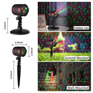 Laser Lights Projector, Indoor Outdoor Garden Waterproof with Remote Control for Holiday Decoration