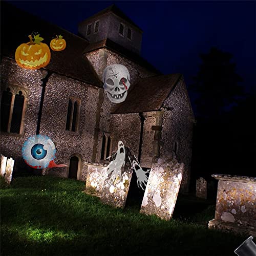 cjc Projector Lights 14 Pattern Gobos Garden Lamp Lighting Waterproof Sparkling Landscape Projection Light for Christmas Halloween Holiday Home Decoration Wall Motion Decoration