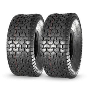 maxauto 20×8.00-8 lawn mower tires, 20x8x8 lawn garden tractor tires, 20×8-8 turf tire, 4pr tubeless, 965lbs capacity, set of 2