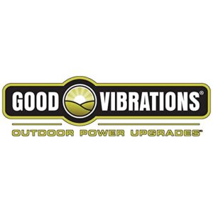 Good Vibrations Wheelies Nitro Series - Riding Lawn Mower Tractor & Golf Cart Wheel Covers - Snap Fit to The Rim - 8 inch Diameter (Black) / 2pk