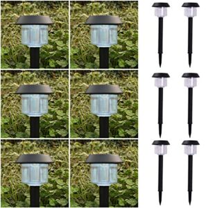 Tangkula LED Solar Garden Lights 6 Pack Waterproof Outdoor Solar Lights for Garden Path Walkway Outdoor Landscape Lighting Yard Lawn Deck Lamps