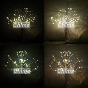 Chims Firework Lights 120 LED Starburst Dandelion Copper Wire Sphere Fairy Lights Battery Operated 8 Modes Spirit Tree with Remote Control for Banquet Wedding Party Dinner Table Centerpiece Decoration