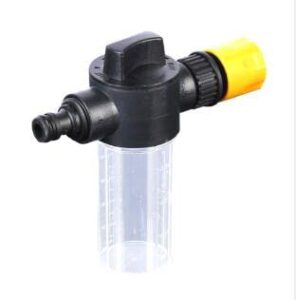 100ml car wash pressure washer water snow foam pot, independent switch car foam bottle, directly connect to garden hose lance controllable foam auto washer accessories