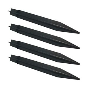 new huing 4 pcs plastic spikes solar torch lights replacement abs plastic spikes ground stake for garden lights