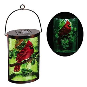 New Creative Cardinal Garden Friends Hanging Solar Lantern