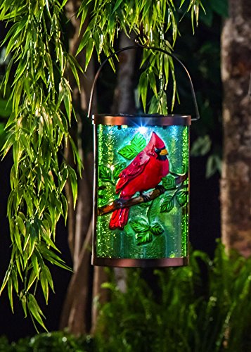 New Creative Cardinal Garden Friends Hanging Solar Lantern