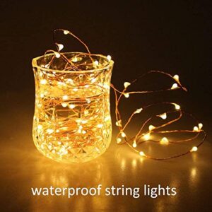 ECOWHO Solar String Lights Outdoor, 72ft 200 LED Solar Powered Fairy Lights Waterproof Decorative Lighting for Patio Garden Yard Party Wedding (Warm White，1Pack)