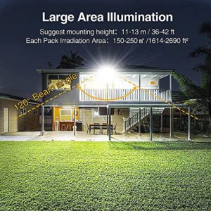 Onforu 2 Pack 200W LED Flood Lights Outdoor, 18000lm Super Bright Security Light, IP66 Waterproof Outdoor Flood Light, 6500K Daylight White Floodlight for Yard, Garden, Basketball Court, Arena, Lawn