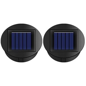 2 pack solar lights replacement top parts 7 lumens lantern lids light for hanging solar lanterns outdoor decorations garden patio