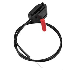 55.1″ lawn mower throttle cable switch control garden machine fitting throttle cable lawnmower control switch lever handle kit