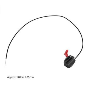 55.1" Lawn Mower Throttle Cable Switch Control Garden Machine Fitting Throttle Cable Lawnmower Control Switch Lever Handle Kit