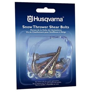 husqvarna shear bolts & nuts kit for 2 stage snow blowers/throwers (6 pack) 570xp, 575xp, 576xp/ 580790401, 588077502, 539976978, 595086601