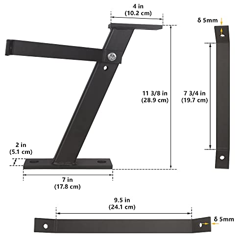 A-KARCK Lawn Mower Hitch, Heavy Duty Lawn Tractor Hitch Solid Iron Construction, Black Powder Coated Riding Mower Hitch