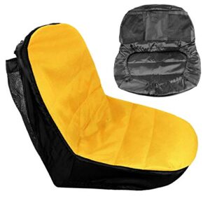 riding lawn mower seat cover compatible with john deere,craftsman,cub cadet,kubota,universal lawn mower tractor cover(medium)