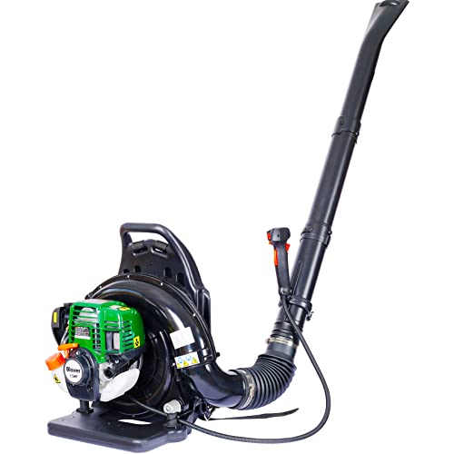 Backpack Gas Leaf Blower, Soplador de hojas,4-Stroke 37.7 cc Patio Engine Backpack Blower Powerful 580 CFM Commercial Blower for Backyard Lawn Garden (4-Stroke)