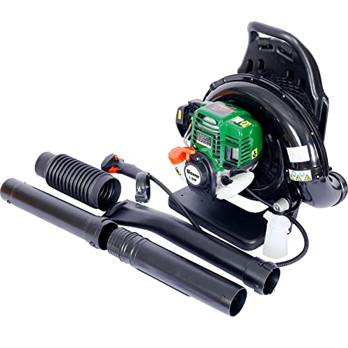 Backpack Gas Leaf Blower, Soplador de hojas,4-Stroke 37.7 cc Patio Engine Backpack Blower Powerful 580 CFM Commercial Blower for Backyard Lawn Garden (4-Stroke)