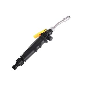 boping store 2 in 1 pressure washer high pressure water high pressure metal water garden adjustable nozzle perfect nozzle for dirty sidewalk car wood cleaning 50ft expandable garden hose (i, one size)
