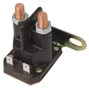stens new starter solenoid 435-036 compatible with/replacement for john deere l100, l110, l118, l120 and l130, scotts 1642h am130365, am132990, am133094, am138497, auc10907
