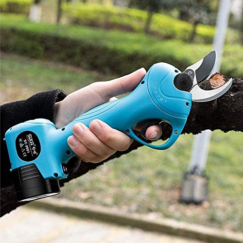 Professional Electric Pruning Shears Rechargeable Scisssors 16.8V Li-ion Battery Electric Cordless Electric Pruning Shears for Sharp Cutting Tool to Fruit Garden Every Family