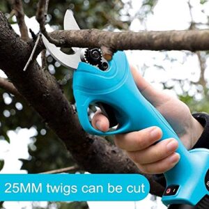 Professional Electric Pruning Shears Rechargeable Scisssors 16.8V Li-ion Battery Electric Cordless Electric Pruning Shears for Sharp Cutting Tool to Fruit Garden Every Family