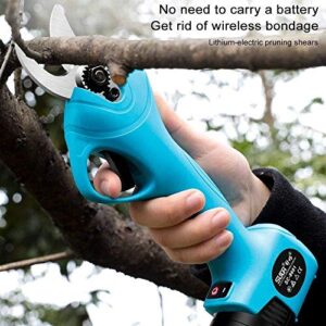 Professional Electric Pruning Shears Rechargeable Scisssors 16.8V Li-ion Battery Electric Cordless Electric Pruning Shears for Sharp Cutting Tool to Fruit Garden Every Family
