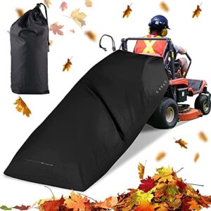 zeroyoyo lawn tractor leaf bag – reusable grass catcher bag for lawn mower tractor, garden leaf cleaning, latest upgrade leaf bag for riding lawn mower, 54 cubic feet fast & easy leaf collection