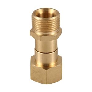leefasy m22 adapter thread connector cleaning assembly m22 female anti-winding thickened fittings pressure washer joint for garden corner floor