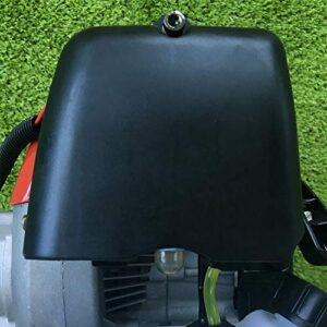 52CC 2.3HP Street Sweeper Walk Behind Hand Held Gas Power Snow Sweeper Power Brush Sweeper Broom Driveway Garden Leaf Lawn Collector Leaf Collector