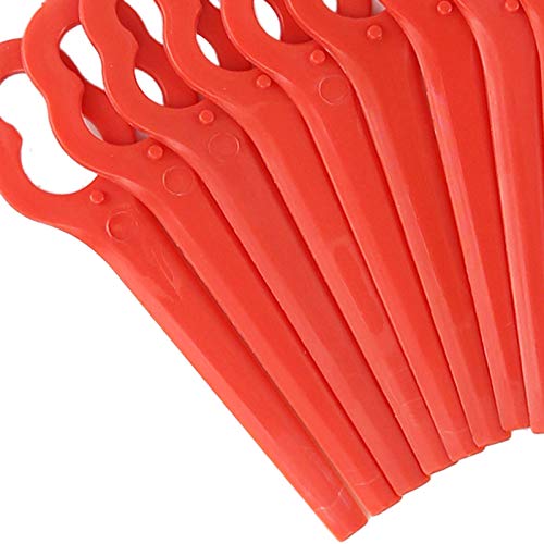 Hicello 100PCS Plastic Machine Trimming Blades, Mower Cutter Blade, Replacement for Cordless Grass Trimmer Brushcutter 4008 007 1000 Grass Cutter Tool