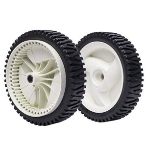 2 pack front drive wheels replaces craftsman husqvarna 194231x427 532403111 wheels 8″x1-3/4″
