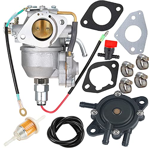 New CV730 Carburetor +Fuel Pump 24 393 04-S 24 393 16-S for Kohler CV730 CV730S CV740 CV740S 25 HP 27 HP Engine 24853102-S 24-853-102-S Carb with Gasket Kit