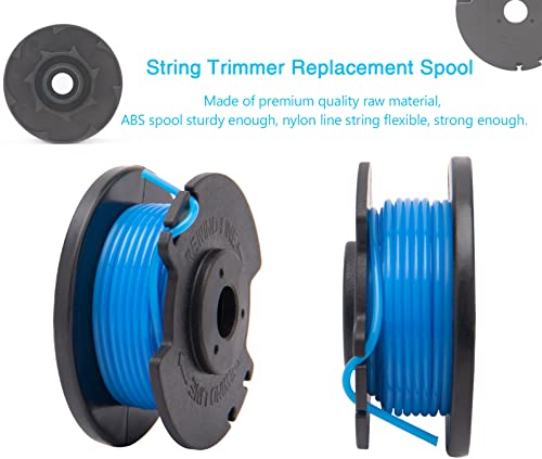 NOTETOUPT AC14RL3A String Trimmer Replacement Spool Line Compatible with Ryobi One+ 24V, 18V, and 40V Cordless Trimmers 0.065" Autofeed Replacement Spool (8 Spools + 1 Cap) by Rain King