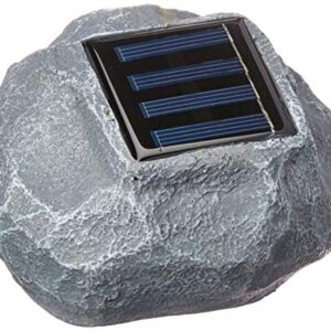 Kole Imports OL376 Solar Powered LED Garden Rock Light