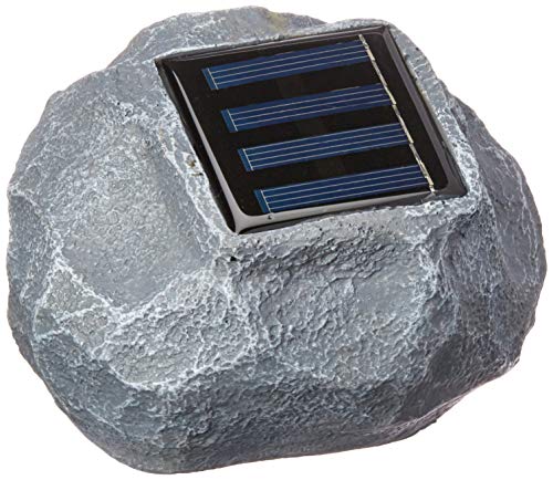Kole Imports OL376 Solar Powered LED Garden Rock Light